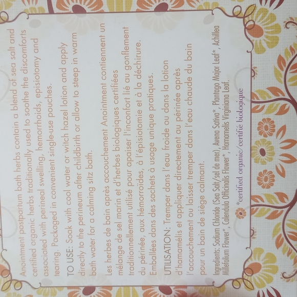 Anointment Natural Skincare Postpartum Bath Herbs - Picture 3 of 3